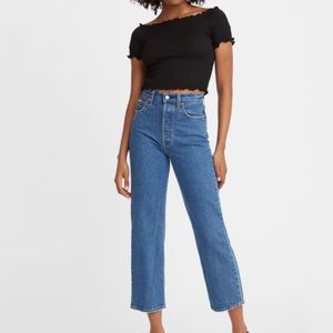 Levi’s rib cage ankle jeans